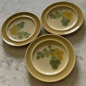 3 Franciscan Pebble Beach Salad Luncheon Plates